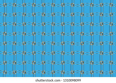 Seamless geometric pattern. With color golden  line ornament. Raster illustration.creative design for different backgrounds.Print for the cover of the book, postcards, t-shirts.Illustration for rugs. 