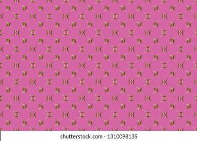 Seamless geometric pattern. With color golden  line ornament. Raster illustration.creative design for different backgrounds.Print for the cover of the book, postcards, t-shirts.Illustration for rugs. 