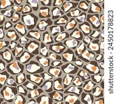 Seamless geometric pattern. Color print.