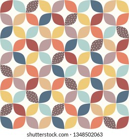 Seamless geometric pattern. Color print.