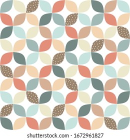 Seamless geometric pattern. Color print.