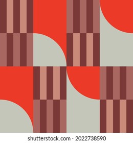 Seamless geometric pattern. Color print.