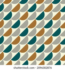 Seamless geometric pattern. Color print. Diagonal.