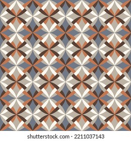 Seamless geometric pattern. Color print.