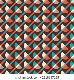 Seamless geometric pattern. Color print.