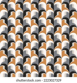 Seamless geometric pattern. Color print.