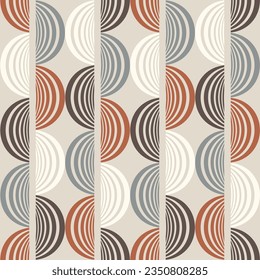 Seamless geometric pattern. Color print.