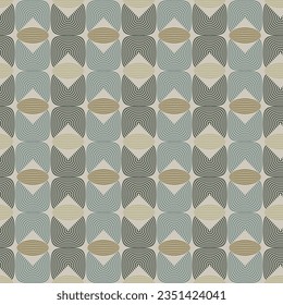 Seamless geometric pattern. Color print.