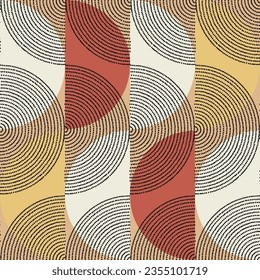 Seamless geometric pattern. Color print.