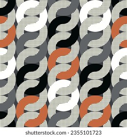 Seamless geometric pattern. Color print.