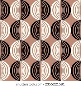 Seamless geometric pattern. Color print.