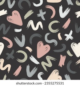Seamless geometric pattern. Color print.