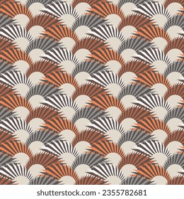 Seamless geometric pattern. Color print.