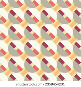 Seamless geometric pattern. Color print.