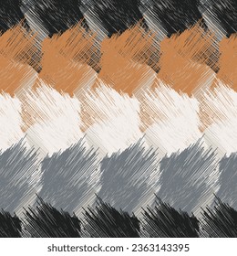 Seamless geometric pattern. Color print.