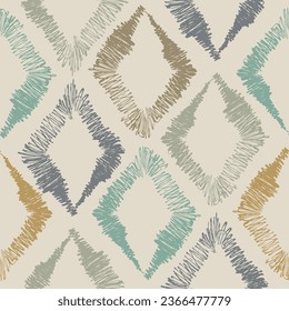 Seamless geometric pattern. Color print.
