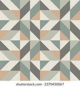 Seamless geometric pattern. Color print.