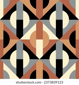 Seamless geometric pattern. Color print.