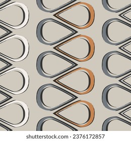 Seamless geometric pattern. Color print.
