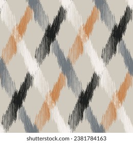 Seamless geometric pattern. Color print.