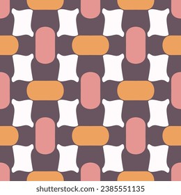 Seamless geometric pattern. Color print.