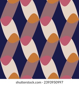 Seamless geometric pattern. Color print.