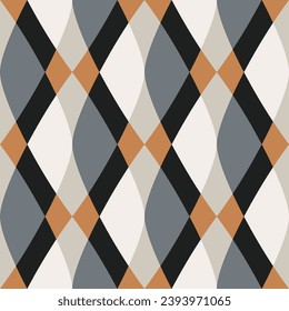 Seamless geometric pattern. Color print.