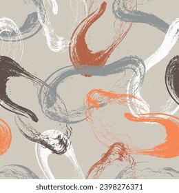Seamless geometric pattern. Color print.
