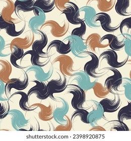 Seamless geometric pattern. Color print.
