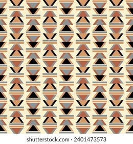 Seamless geometric pattern. Color print.