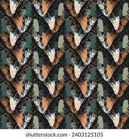 Seamless geometric pattern. Color print.