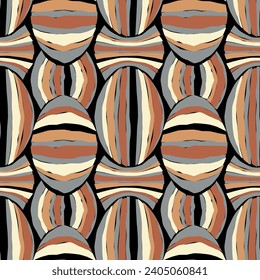Seamless geometric pattern. Color print.