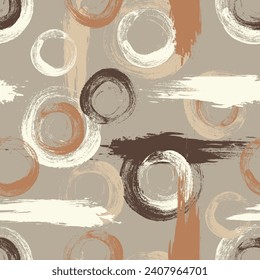 Seamless geometric pattern. Color print.