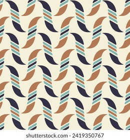 Seamless geometric pattern. Color print.