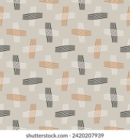 Seamless geometric pattern. Color print.