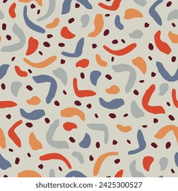 Seamless geometric pattern. Color print.