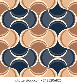 Seamless geometric pattern. Color print.