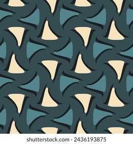 Seamless geometric pattern. Color print.