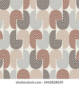 Seamless geometric pattern. Color print.