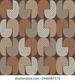 Seamless geometric pattern. Color print.