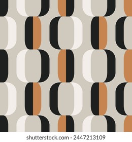 Seamless geometric pattern. Color print.