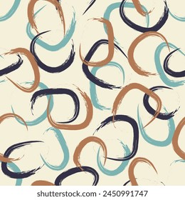 Seamless geometric pattern. Color print.