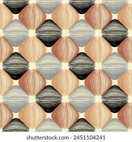 Seamless geometric pattern. Color print.