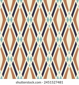Seamless geometric pattern. Color print.