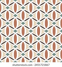 Seamless geometric pattern. Color print.