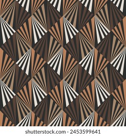 Seamless geometric pattern. Color print.