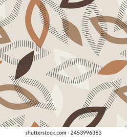 Seamless geometric pattern. Color print.