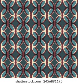 Seamless geometric pattern. Color print.