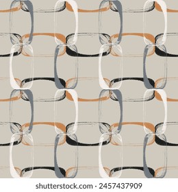 Seamless geometric pattern. Color print.