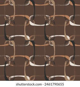 Seamless geometric pattern. Color print.